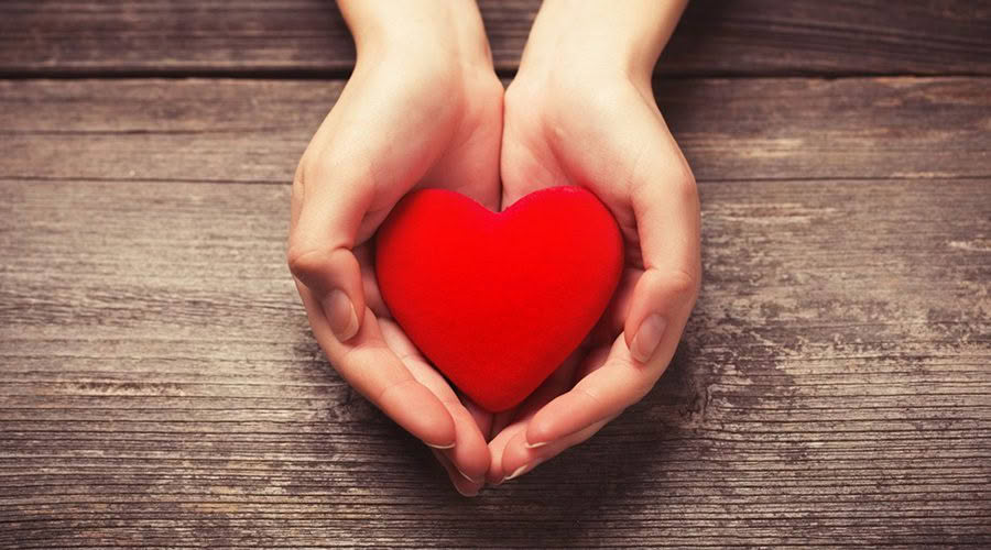 heart held in hands