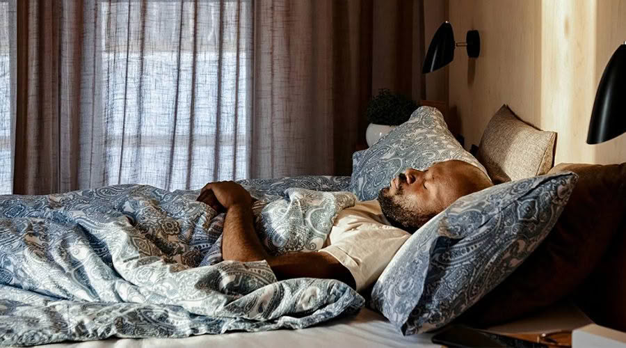 man sleeping